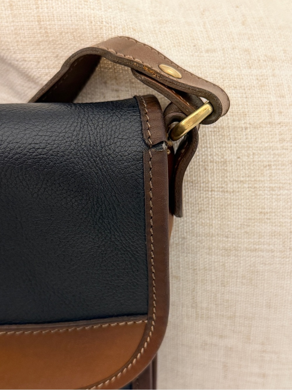 The Original Vintage Marley Hodgson GHURKA Spectator Bag. No 37 Black& Tan - Picture 15 of 16